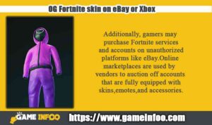 OG Fortnite skin on eBay or Xbox
