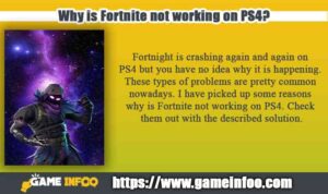 Why is Fortnite not working on PS4?