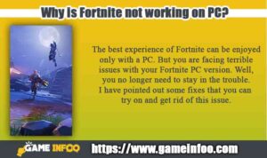 Why is Fortnite not working on PC?